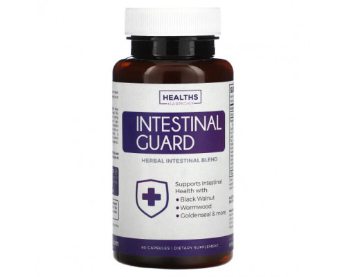 Для пищеварительной системы Healths Harmony, Intestinal Guard`` 60 капсул Для пищеварительной системы Healths Harmony, Intestinal Guard`` 60 капсул