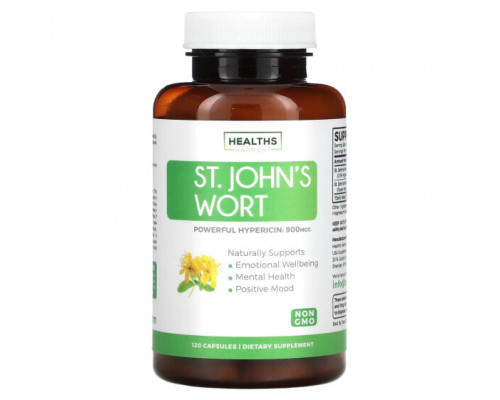 Для нервной системы Healths Harmony, Зверобой, 120 капсул Для нервной системы Healths Harmony, Зверобой, 120 капсул