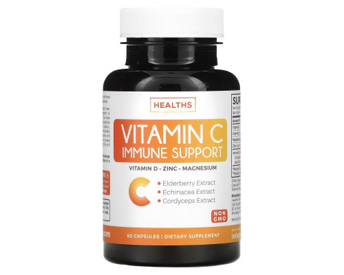 Healths Harmony, Vitamin C Immune Support, 60 Capsules Healths Harmony, Vitamin C Immune Support, 60 Capsules