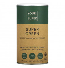 Your Super, Super Green, Superfood Smoothie Powder, 5.3 oz (150 g)