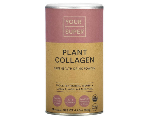 Your Super, Plant Collagen, Skin Health Drink Powder, 4.23 oz (120 g) Your Super, Plant Collagen, Skin Health Drink Powder, 4.23 oz (120 g)