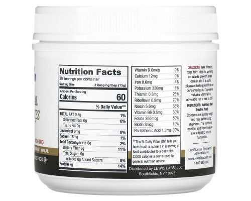 Lewis Labs, Nutritional Yeast Flakes, 16 oz (454 g) Lewis Labs, Nutritional Yeast Flakes, 16 oz (454 g)