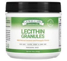 Lewis Labs, Lecithin Granules, Natural Coconut and Pineapple, 16 oz (454 g)