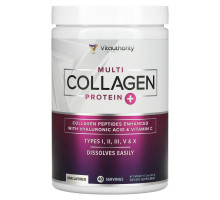 Vitauthority, Multi Collagen Protein Plus Vitamin C, Hyaluronic Acid, Unflavored, 11.3 oz (320 g)