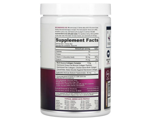 Vitauthority, Multi Collagen Protein Plus Vitamin C, Hyaluronic Acid, Unflavored, 11.3 oz (320 g) Vitauthority, Multi Collagen Protein Plus Vitamin C, Hyaluronic Acid, Unflavored, 11.3 oz (320 g)