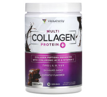 Vitauthority, Multi Collagen Protein Plus Vitamin C, Hyaluronic Acid, Chocolate, 9.3 oz (264 g)