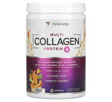 Vitauthority, Multi Collagen Protein Plus Vitamin C, Hyaluronic Acid, Tropical Punch, 9.9 oz (282 g)