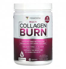 Для похудения и контроля веса Vitauthority, Multi Collagen Burn, без добавок, 162,4 г (5,73 унции)