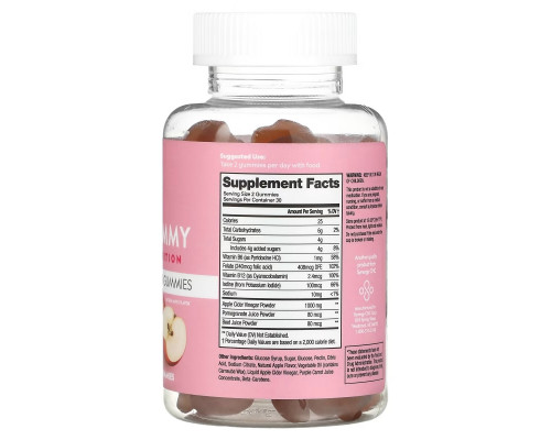 Flat Tummy, Apple Cider Vinegar Gummies, Natural Apple, 1,000 mg, 60 Gummies Flat Tummy, Apple Cider Vinegar Gummies, Natural Apple, 1,000 mg, 60 Gummies