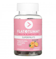 Flat Tummy, Superfruits, Natural Orange, 60 Gummies