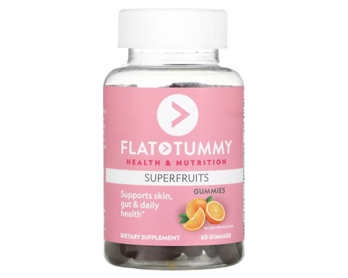 Flat Tummy, Superfruits, Natural Orange, 60 Gummies Flat Tummy, Superfruits, Natural Orange, 60 Gummies