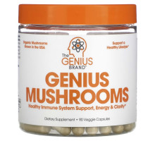 The Genius Brand, Genius Mushrooms, 90 растительных капсул