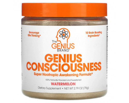 Улучшение памяти и работы мозга Genius Consciousness, Watermelon, 2.79 oz (79 g) Улучшение памяти и работы мозга Genius Consciousness, Watermelon, 2.79 oz (79 g)