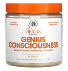 Улучшение памяти и работы мозга Genius Consciousness, Mango, 2.72 oz (77 g)