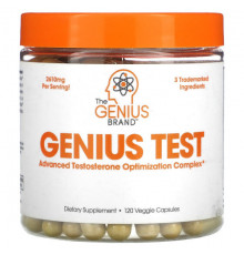 Мужское здоровье Genius Test, Advanced Testosterone Optimizing Complex, 120 Veggie Capsules