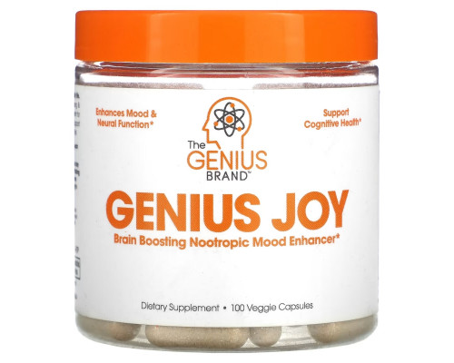 The Genius Brand, Genius Joy, 100 Veggie Capsules The Genius Brand, Genius Joy, 100 Veggie Capsules
