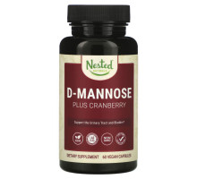 Nested Naturals, D-Mannose Plus Cranberry, 60 Vegan Capsules
