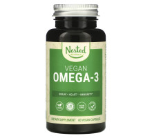 Nested Naturals, Vegan Omega-3, 60 Vegan Capsules