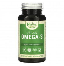 Nested Naturals, Vegan Omega-3, 60 Vegan Capsules