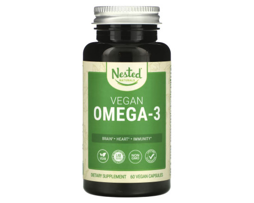 Nested Naturals, Vegan Omega-3, 60 Vegan Capsules Nested Naturals, Vegan Omega-3, 60 Vegan Capsules