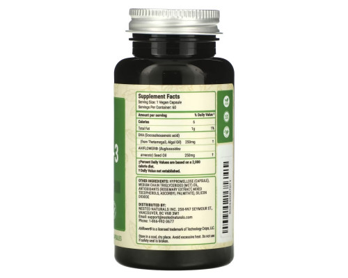 Nested Naturals, Vegan Omega-3, 60 Vegan Capsules Nested Naturals, Vegan Omega-3, 60 Vegan Capsules