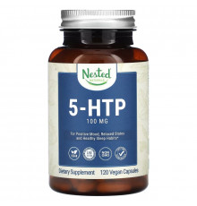 Nested Naturals, 5-HTP, 100 mg, 120 Vegan Capsules