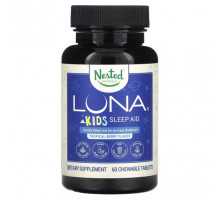 Детское здоровье Nested Naturals, Luna, средство для сна, тропические ягоды, 60 жевательных таблеток