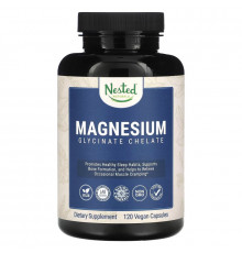 Nested Naturals, Magnesium, Glycinate Chelate, 120 Vegan Capsules