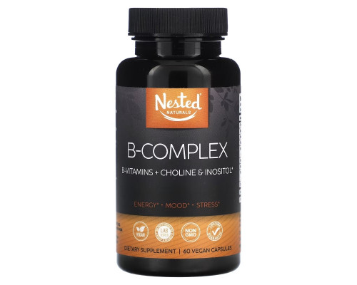 Nested Naturals, B-Complex, 60 Vegan Capsules Nested Naturals, B-Complex, 60 Vegan Capsules