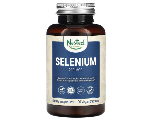 Nested Naturals, Selenium, 200 mcg, 90 Vegan Capsules Nested Naturals, Selenium, 200 mcg, 90 Vegan Capsules