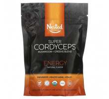 Грибы Super Cordyceps, Mushroom + Greens Blend, Energy, 9.5 oz (270 g)