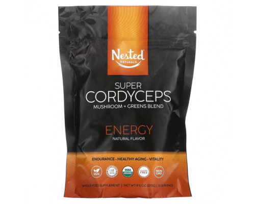 Грибы Super Cordyceps, Mushroom + Greens Blend, Energy, 9.5 oz (270 g) Грибы Super Cordyceps, Mushroom + Greens Blend, Energy, 9.5 oz (270 g)