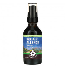 От аллергии WishGarden Herbs, Kick-Ass Allergy, сезонное средство от аллергии !, 59 мл (2 жидк. Унции)