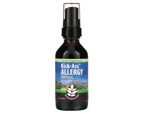 От аллергии WishGarden Herbs, Kick-Ass Allergy, сезонное средство от аллергии !, 59 мл (2 жидк. Унции) От аллергии WishGarden Herbs, Kick-Ass Allergy, сезонное средство от аллергии !, 59 мл (2 жидк. Унции)