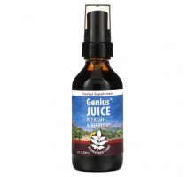 Растительные экстракты и настойки WishGarden Herbs, Genius Juice, Refresh & Refocus, 59 мл (2 жидк. Унции)