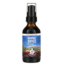 Растительные экстракты и настойки WishGarden Herbs, Genius Juice, Refresh & Refocus, 59 мл (2 жидк. Унции)