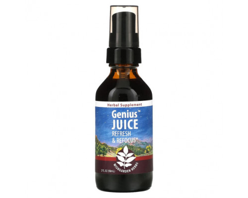 Растительные экстракты и настойки WishGarden Herbs, Genius Juice, Refresh & Refocus, 59 мл (2 жидк. Унции) Растительные экстракты и настойки WishGarden Herbs, Genius Juice, Refresh & Refocus, 59 мл (2 жидк. Унции)