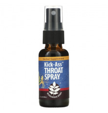 Растительные экстракты и настойки WishGarden Herbs, Kick-Ass Throat Spray, 30 мл (1 жидк. Унция)
