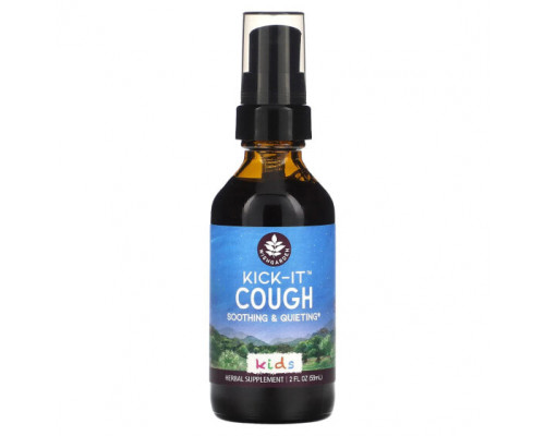 Детское здоровье WishGarden Herbs, Kick-It, средство от кашля для детей, успокаивающее и тихое, 59 мл (2 жидк. унции) Детское здоровье WishGarden Herbs, Kick-It, средство от кашля для детей, успокаивающее и тихое, 59 мл (2 жидк. унции)
