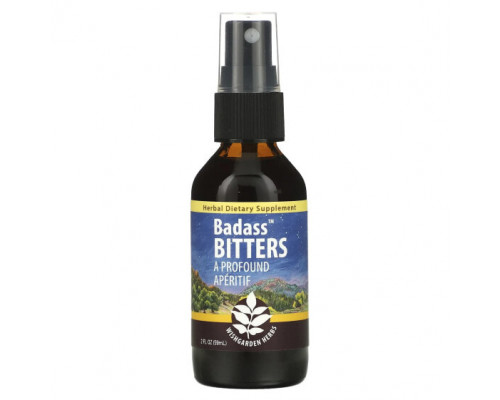 Растительные экстракты и настойки WishGarden Herbs, Badass Bitters, отличный аперитив, 59 мл (2 жидк. Унции) Растительные экстракты и настойки WishGarden Herbs, Badass Bitters, отличный аперитив, 59 мл (2 жидк. Унции)