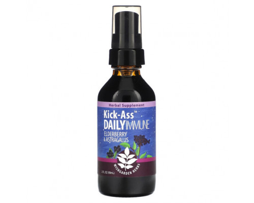 БАДы для укрепления иммунитета WishGarden Herbs, Kick-Ass Daily Immune, бузина и астрагал, 59 мл (2 жидк. Унции) БАДы для укрепления иммунитета WishGarden Herbs, Kick-Ass Daily Immune, бузина и астрагал, 59 мл (2 жидк. Унции)