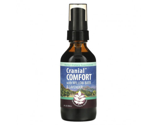 Растительные экстракты и настойки WishGarden Herbs, Cranial Comfort с корой ивы и лавандой, 59 мл (2 жидк. Унции) Растительные экстракты и настойки WishGarden Herbs, Cranial Comfort с корой ивы и лавандой, 59 мл (2 жидк. Унции)