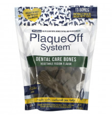 ProDen, PlaqueOff System, для ухода за зубами, для собак, с добавлением овощей, 13 костей, 482 г (17 унций)