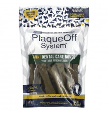 ProDen, PlaqueOff System, Mini Dental Care Bones, For Small & Toy Breed Dogs, Vegetable Fusion, 20 Bones, 12 oz (340 g)