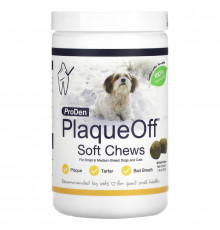 ProDen, PlaqueOff, мягкие жевательные таблетки, для собак и кошек мелких и средних пород, 90 жевательных таблеток, 225 г (7,9 унции)