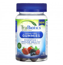 TruBiotics, Digestive Immune Health, Natural Mixed Berry, Sugar-Free, 50 Gummies