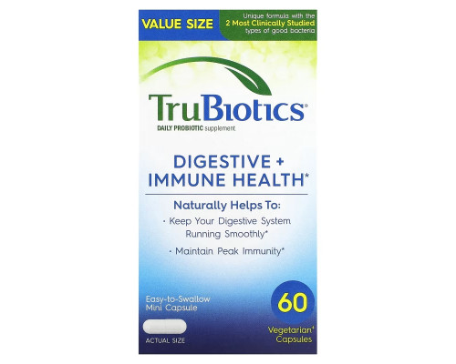TruBiotics, Digestive + Immune Health, 60 Vegetarian Capsules TruBiotics, Digestive + Immune Health, 60 Vegetarian Capsules