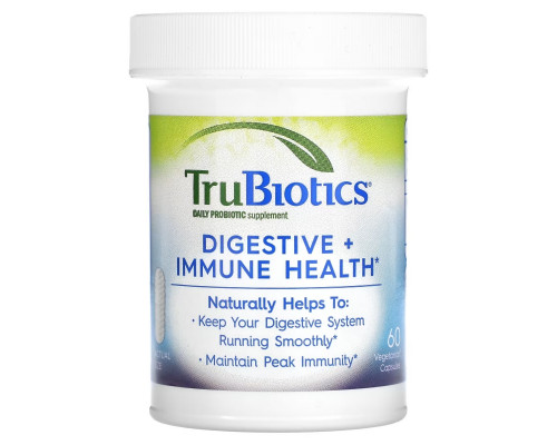 TruBiotics, Digestive + Immune Health, 60 Vegetarian Capsules TruBiotics, Digestive + Immune Health, 60 Vegetarian Capsules
