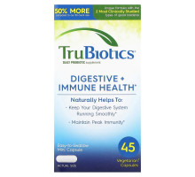 TruBiotics, Digestive + Immune Health, 45 Vegetarian Capsules