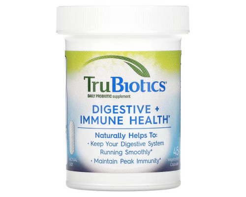 TruBiotics, Digestive + Immune Health, 45 Vegetarian Capsules TruBiotics, Digestive + Immune Health, 45 Vegetarian Capsules